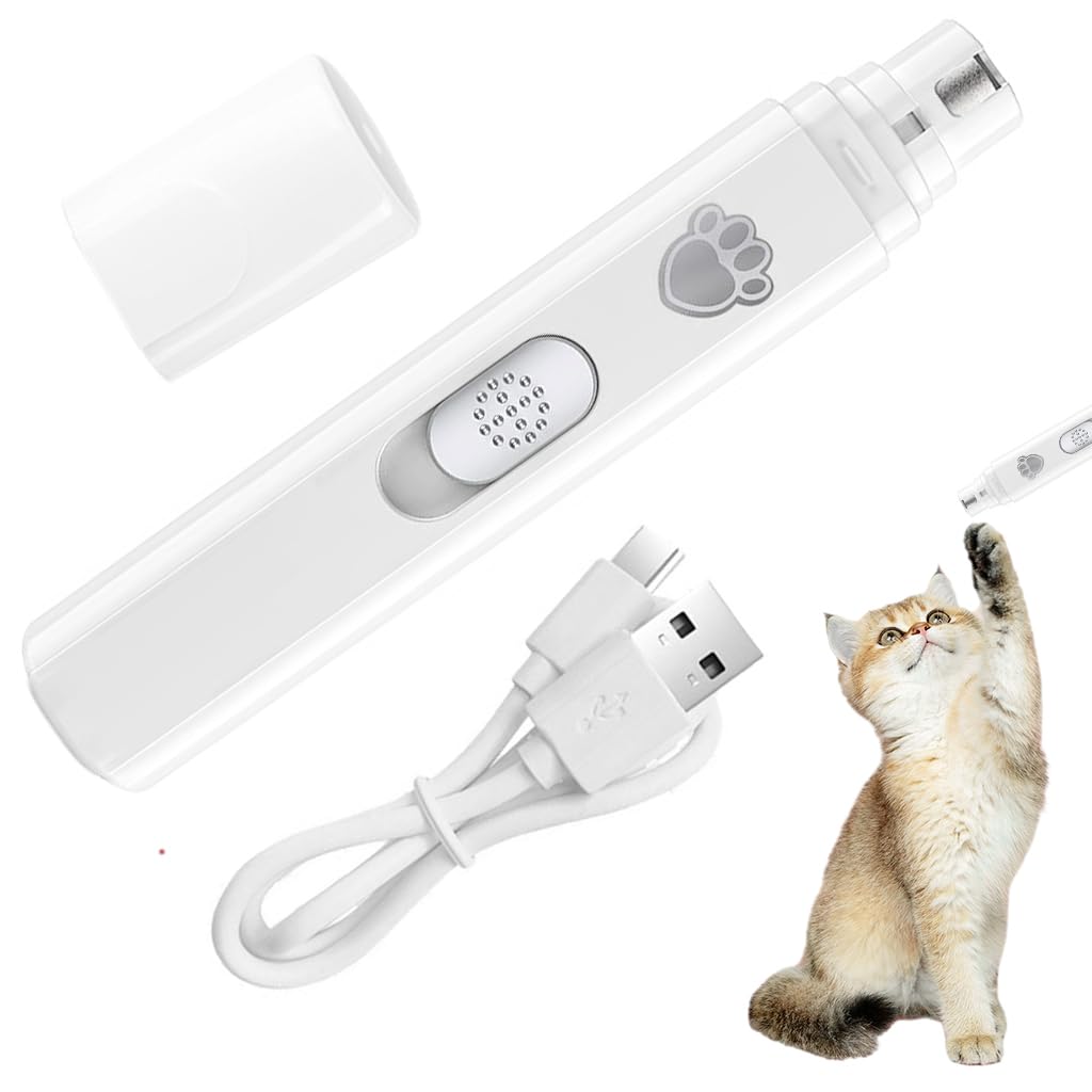 Qpets Dog Nail Trimmer, Dog Nail Grinder Pet Nail Grinder for Dogs, Pet Trimmer for Cats Electric Nail Clipper Automatic Nail Cutter Qpets Dog Nail Trimmer, Dog Nail Grinder Pet Nail Grinder for Dogs, Pet Trimmer for Cats Electric Nail Clipper Automatic Nail Cutter